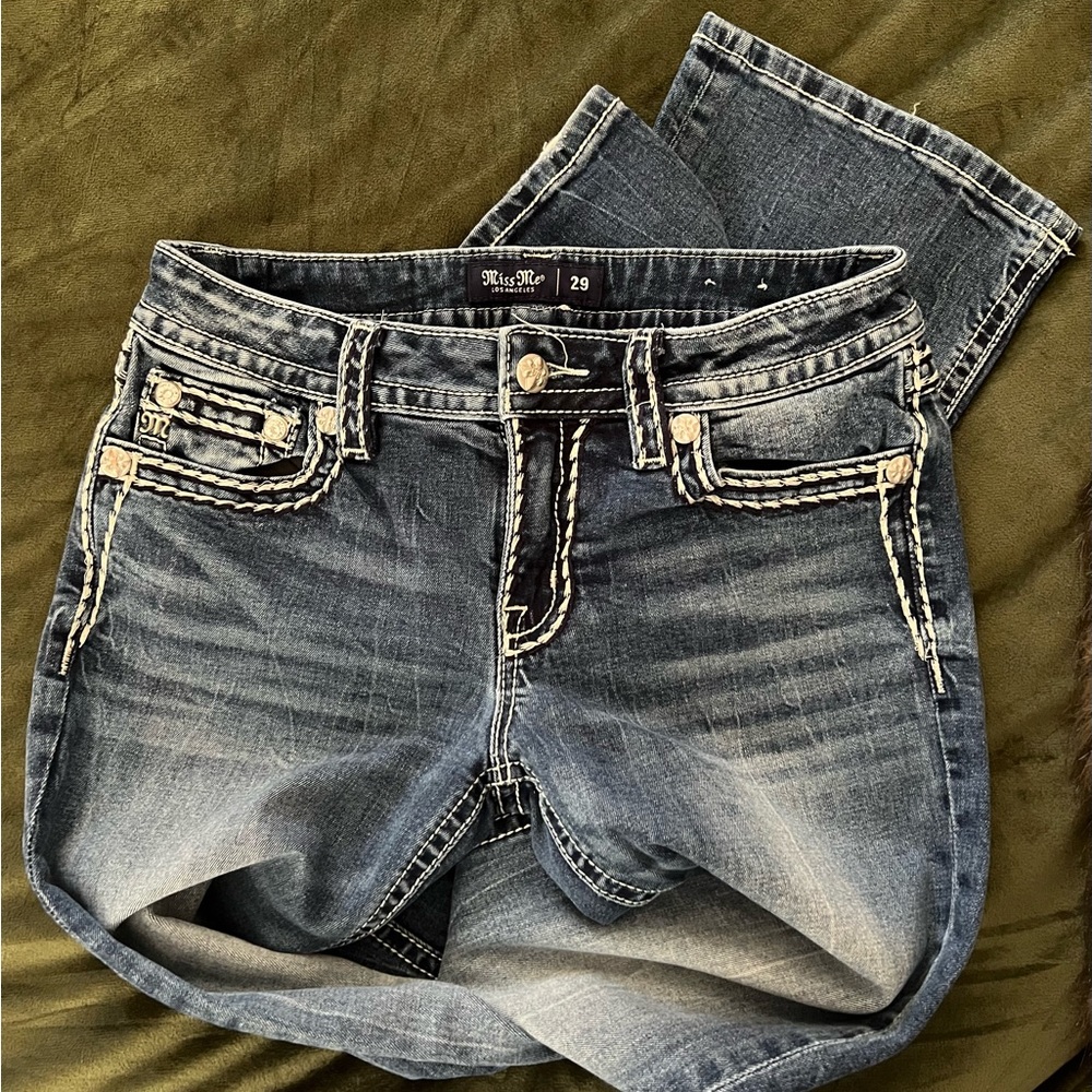 Miss Me mid rise boot cut jeans size 29x34